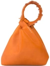 Elena Ghisellini Top Handle Mini Bag In Orange