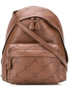 Stella Mccartney Logo Mini Backpack In Brown