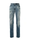 Rta Distressed Skinny Jeans In Blue