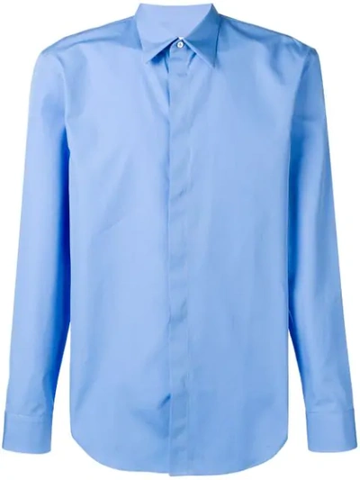 Maison Margiela Plain Shirt In Blue