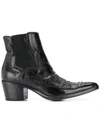Alberto Fasciani Western Ankle Boots In Black