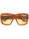 Gucci Eyewear Oversize Square-frame Sunglasses - Brown