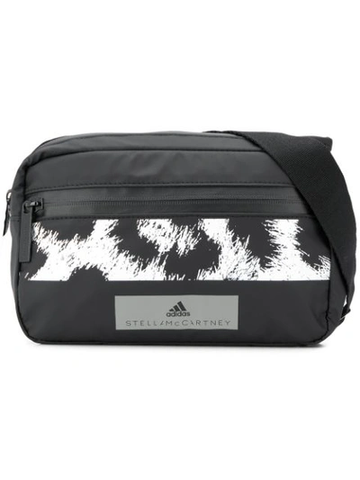 Adidas By Stella Mccartney Leopard Print Belt Bag In Black