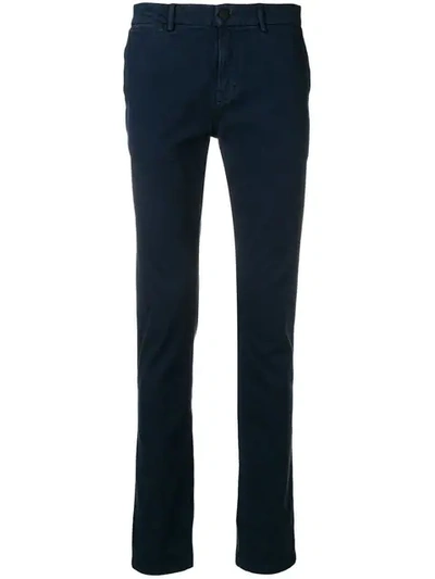7 For All Mankind Slim Fit Chinos In Blue
