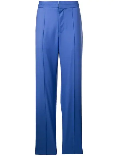 Chalayan Straight Leg Trousers In Blue