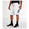 Nike Men's Sportswear Alumni Fleece Shorts, White - Size Large