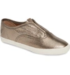 Frye Maya Slip-on Sneaker In Golden Silver