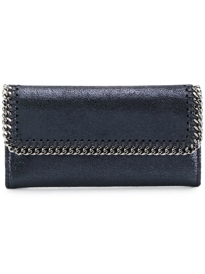 Stella Mccartney Falabella Wallet - Blue In Blue