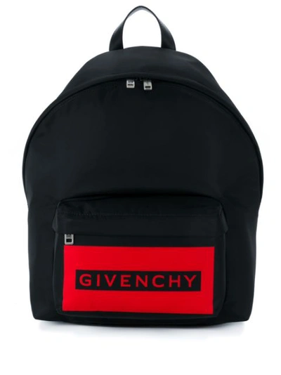 Givenchy Urban Logo Nylon Backpack In Black