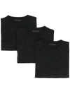 Prada Three-pack T-shirt Set - Black