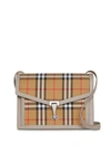 Burberry Small Macken Vintage Check Crossbody Bag - Brown In Taupe Brown