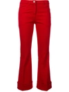 N°21 Bootcut Trousers In Red