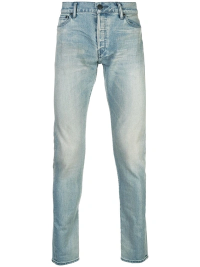 John Elliott Faded Slim Jeans - Blue In Blue