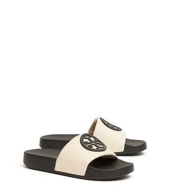 tory burch lina slide cream and black