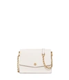 Tory Burch Robinson Convertible Shoulder Bag In Birch / Shell Pink