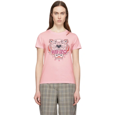 Kenzo Pink Tiger T-shirt In 33 -paspink