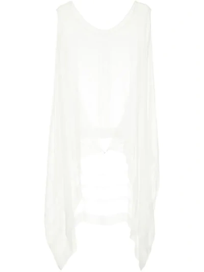 Taylor Oblique Blouse In White