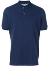 Brunello Cucinelli Classic Polo Shirt In Blue