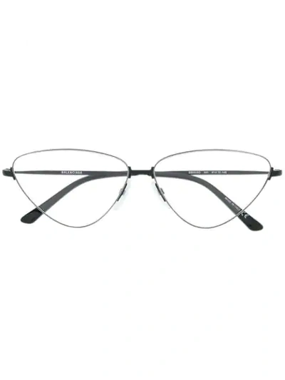 Balenciaga Cat Eye Glasses In Black