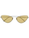 Mcq By Alexander Mcqueen Cat Eye Sunglasses In Gold