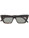 Saint Laurent New Wave Sl 276 Sunglasses In 棕色