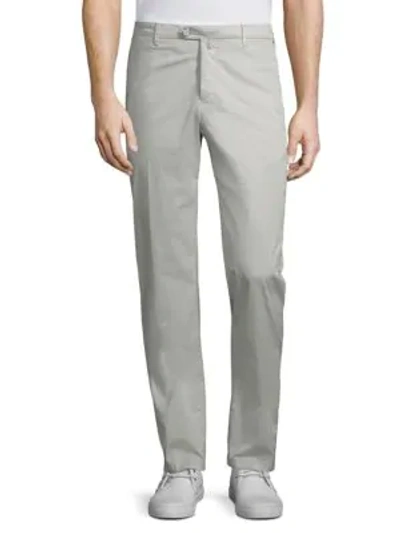 Kiton Classic Straight-fit Pants In Light Grey