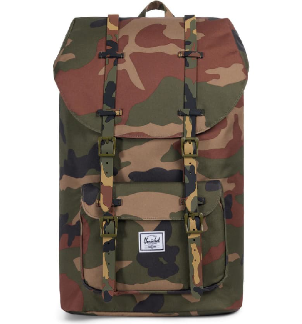 herschel little america woodland camo