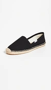 Soludos 'original Dali' Espadrille Slip-on In Black Canvas