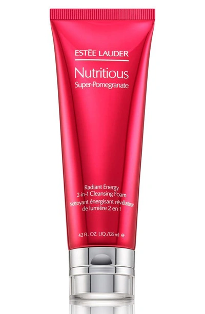 Estée Lauder 4.2 Oz. Nutritious Super-pomegranate Radiant Energy 2-in-1 Cleansing Foam In N/a