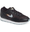Nike Outburst Leather Trainer Sneakers In Oil Grey/ White/ Obsidian Mist