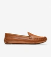 Cole Haan Evelyn Leather Moccasin Drivers In Pecan Leather