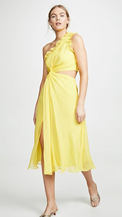 Cinq À Sept Corinne Dress In Blazing Yellow