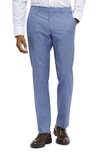 Bonobos Weekday Warrior Slim Fit Stretch Dress Pants In Blue Planet White Yarn Dye