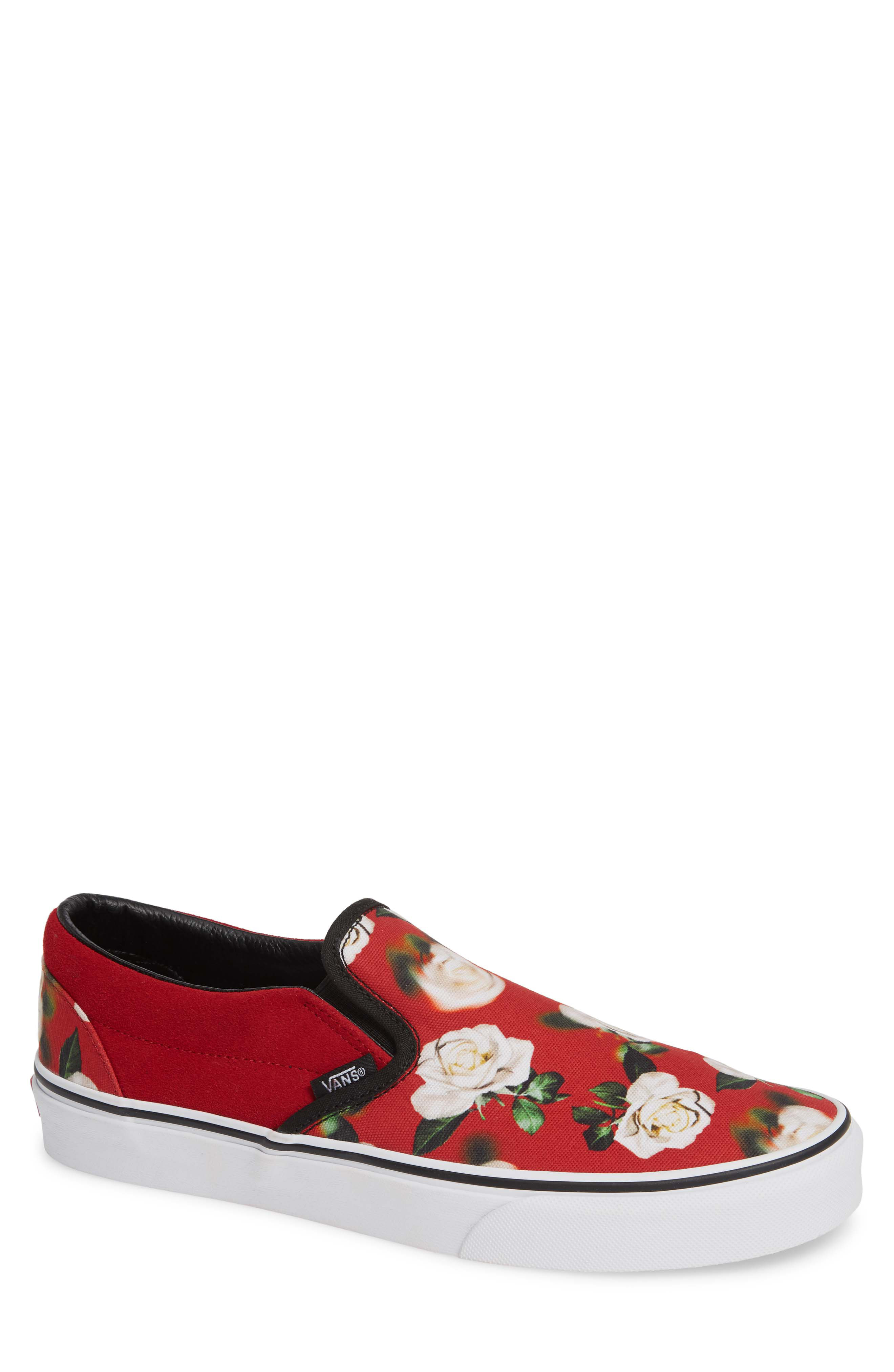 vans romantic floral slip on