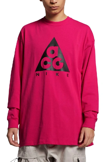 Nike Logo T-shirt In Rush Pink