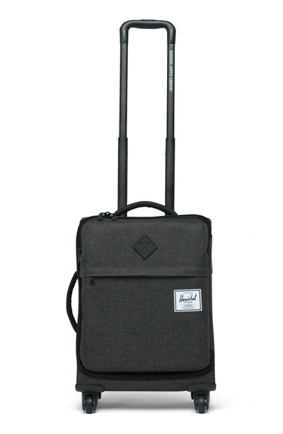 Herschel Supply Co Highland 22-inch Spinner Carry-on In Black Crosshatch