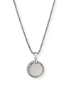 David Yurman Women's Cable Collectibles Sterling Silver & Pavé Diamond Initial Pendant Necklace In N/silver