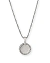 David Yurman Women's Cable Collectibles Sterling Silver & Pavé Diamond Initial Pendant Necklace In L/silver