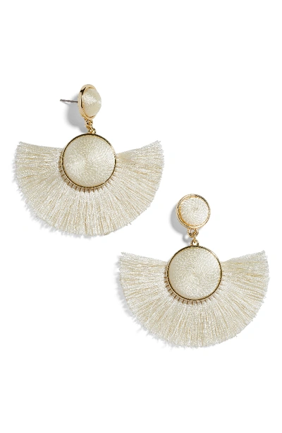 Baublebar Marinella Fringe Drop Earrings In Ivory