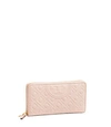 Tory Burch Fleming Zip Continental Wallet In Shell Pink