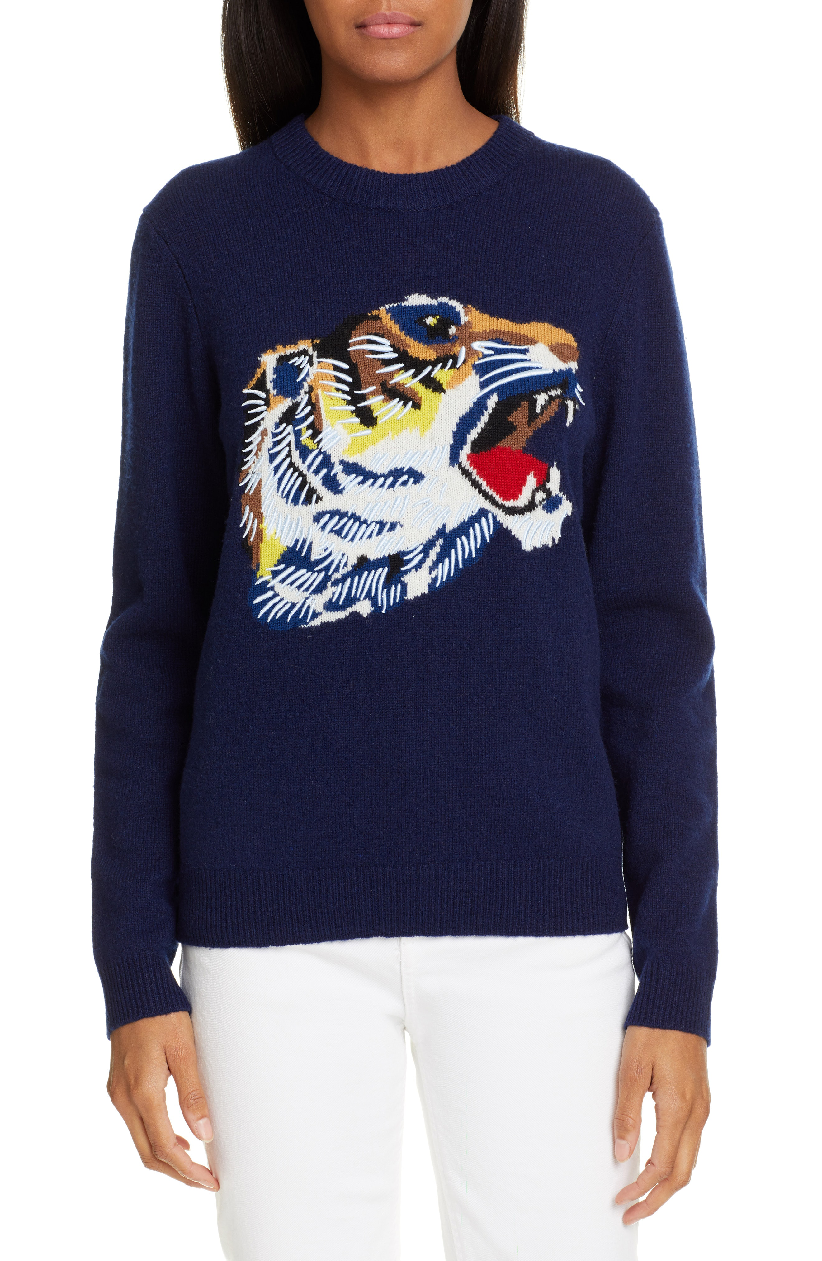 kenzo tiger head jumper
