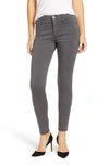 Ag Farrah High Waist Ankle Skinny Jeans In Smoke Grey