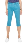 Nydj Capri Skinny Jeans In Turquoise Trail