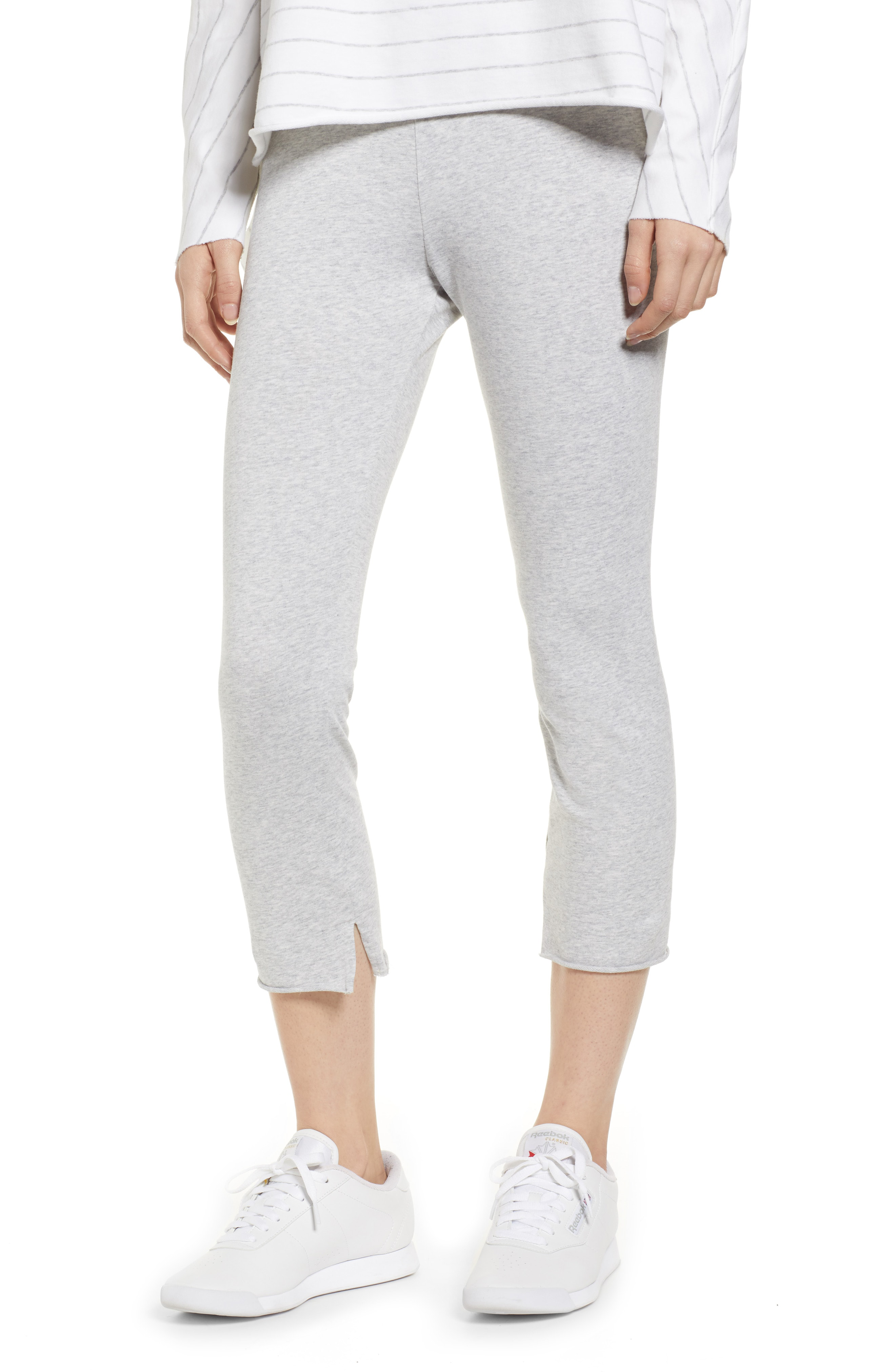 Frank Eileen Tee Lab Tee Lab Crop Leggings In Gray Melange Modesens