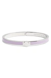 Kate Spade Enamel Spade Bangle In Frozen Lilac