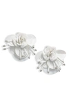 Kate Spade Vibrant Life Floral Earrings In White Multi