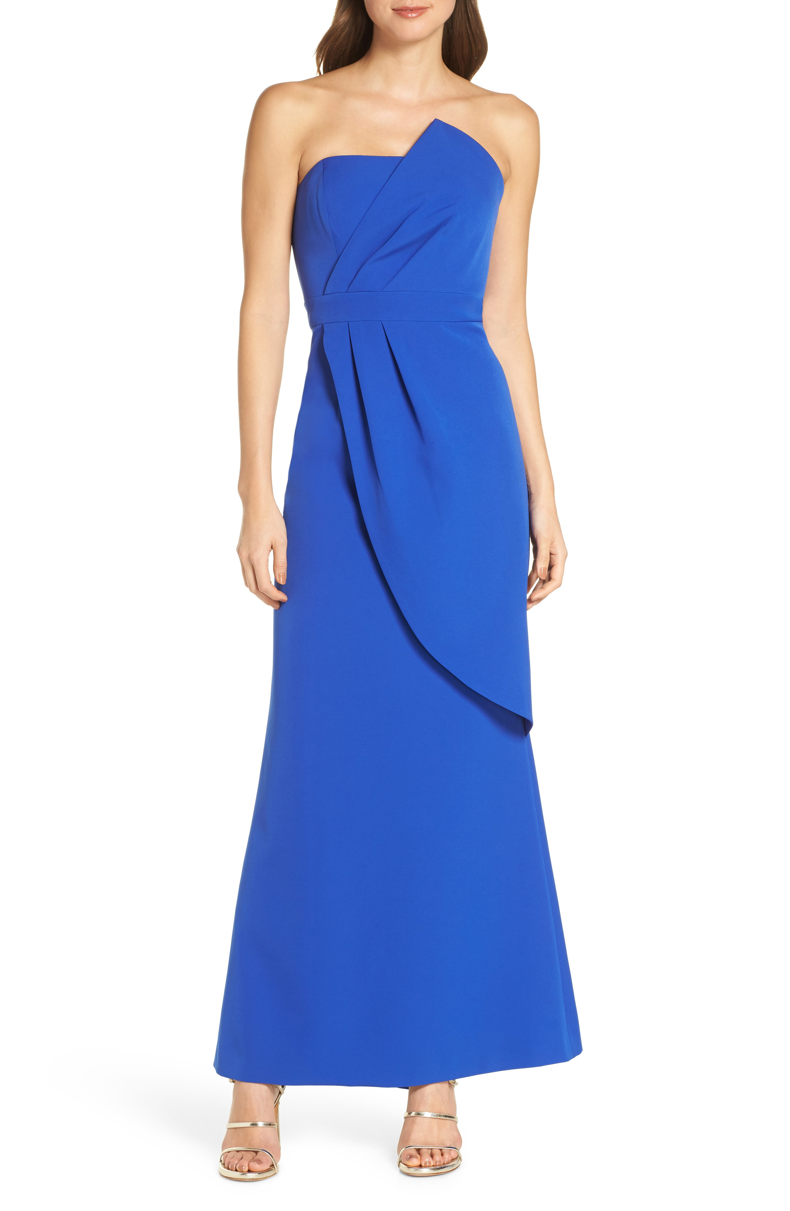 vince camuto strapless dress