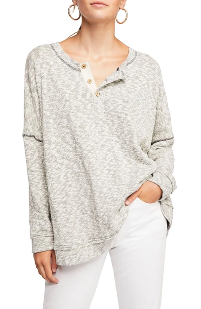 Free People Sleep To Dream Knit Top In Alabaster