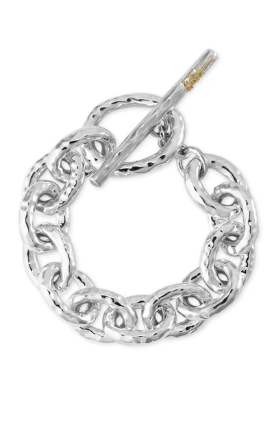 Ippolita Jumbo Hammered Bastille Link Bracelet In Sterling Silver