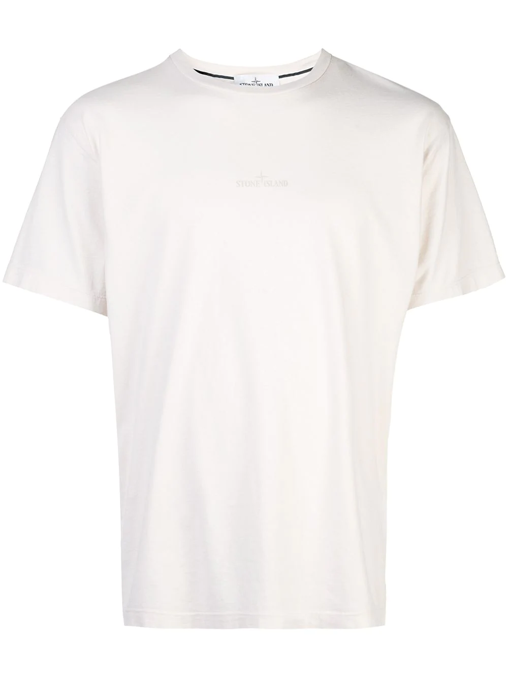 Stone Island White Cotton T-Shirt | ModeSens